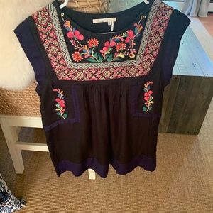 Anthropologie Floreat embroidered top - size 2